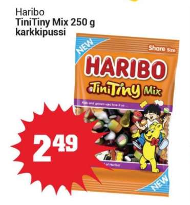 Haribo TiniTiny Mix 250 g