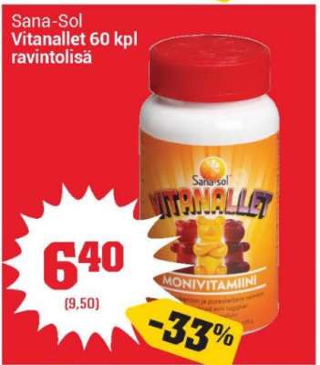 Sana-Sol Vitanallet 60 kpl