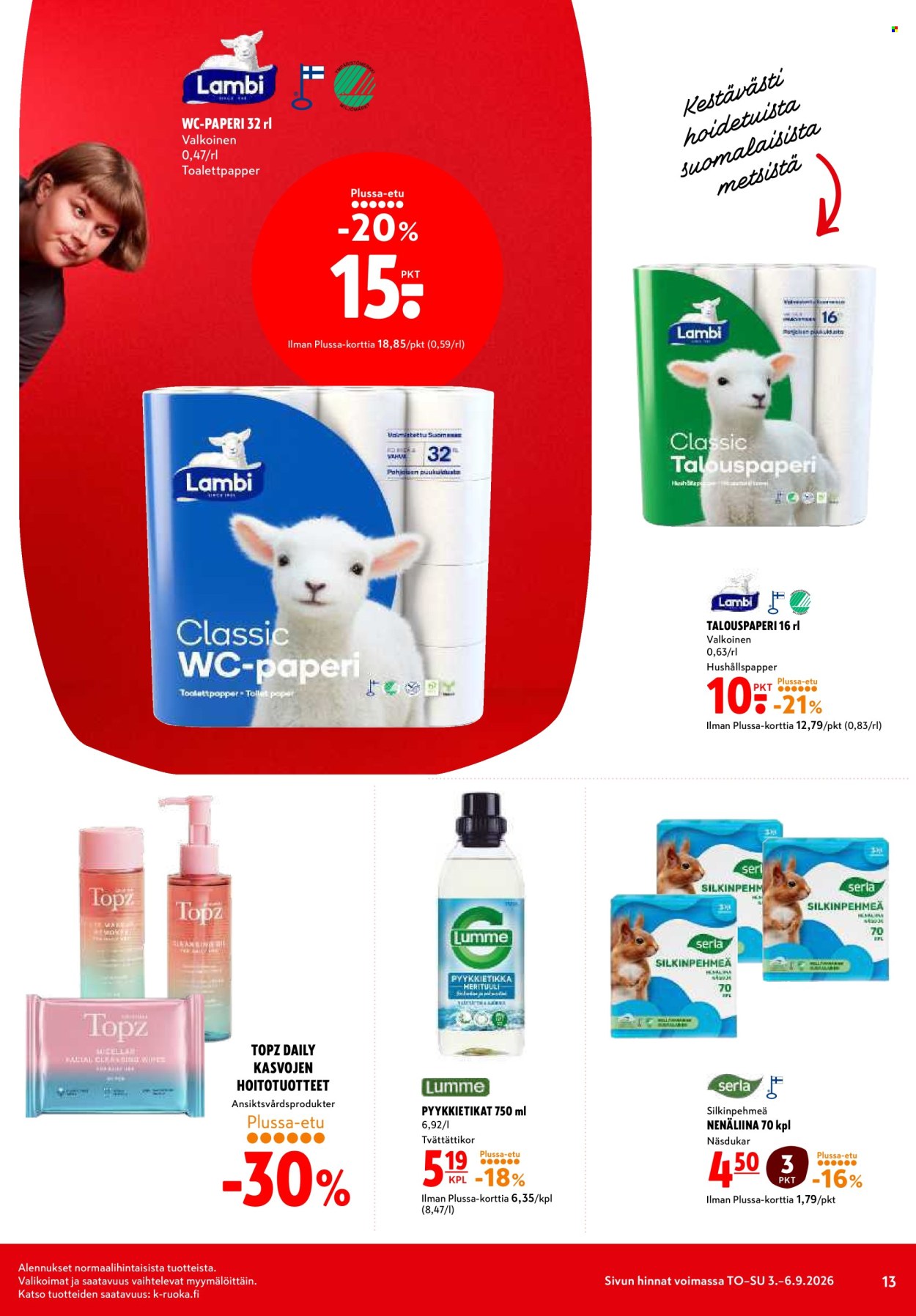 K-citymarket tarjoukset - 03.09.2026 - 06.09.2026. Sivu 13