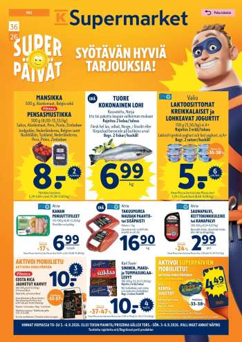 thumbnail - K-Supermarket tarjoukset - Syötävän hyviä tarjouksia