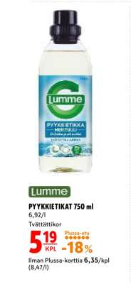 Lumme PYYKKIETIKAT 750 ml