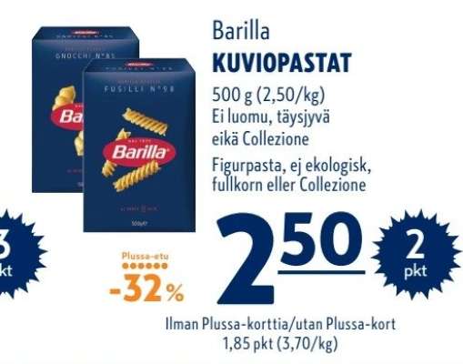 Barilla KUVIOPASTAT