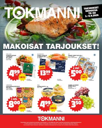 Tokmanni tarjoukset  - 03.09.2026 - 06.09.2026.