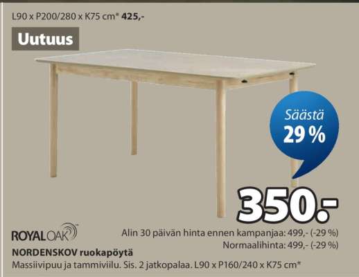 NORDENSKOV ruokapöytä