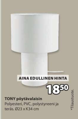 TONY pöytävalaisin