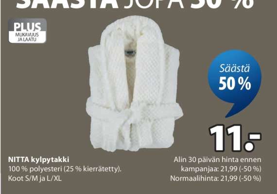 NITTA kylpytakki