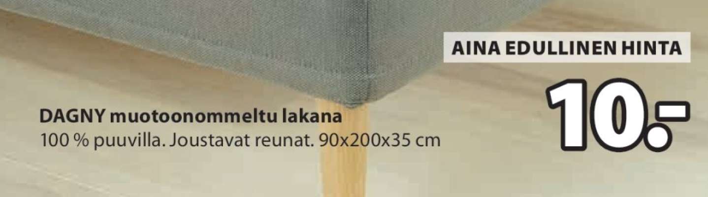 DAGNY muotoonommeltu lakana