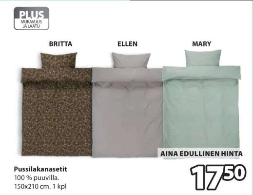 Pussilakanasetit
