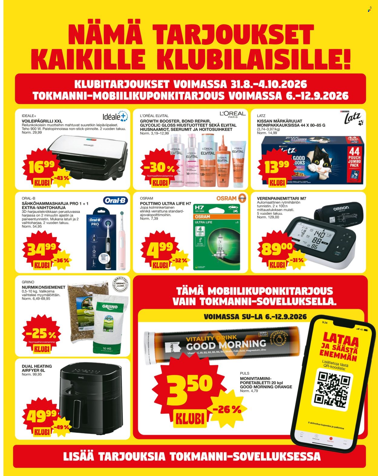 Tokmanni tarjoukset - 07.09.2026 - 13.09.2026. Sivu 5