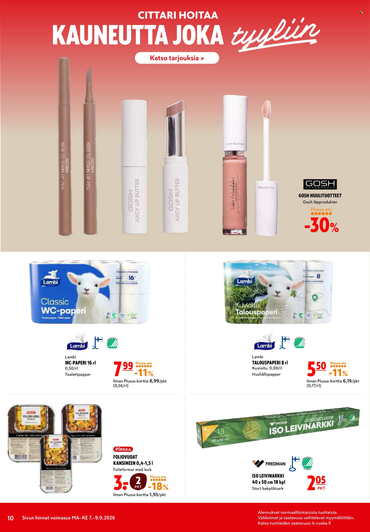 K-citymarket tarjoukset - 07.09.2026 - 09.09.2026. Sivu 10
