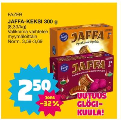 FAZER JAFFA-KEKSI 300 g