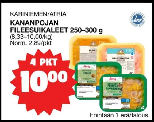 KARINIEMEN/ATRIA KANANPOJAN FILEESUIKALEET