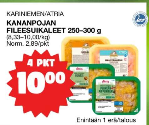 KARINIEMEN/ATRIA KANANPOJAN FILEESUIKALEET