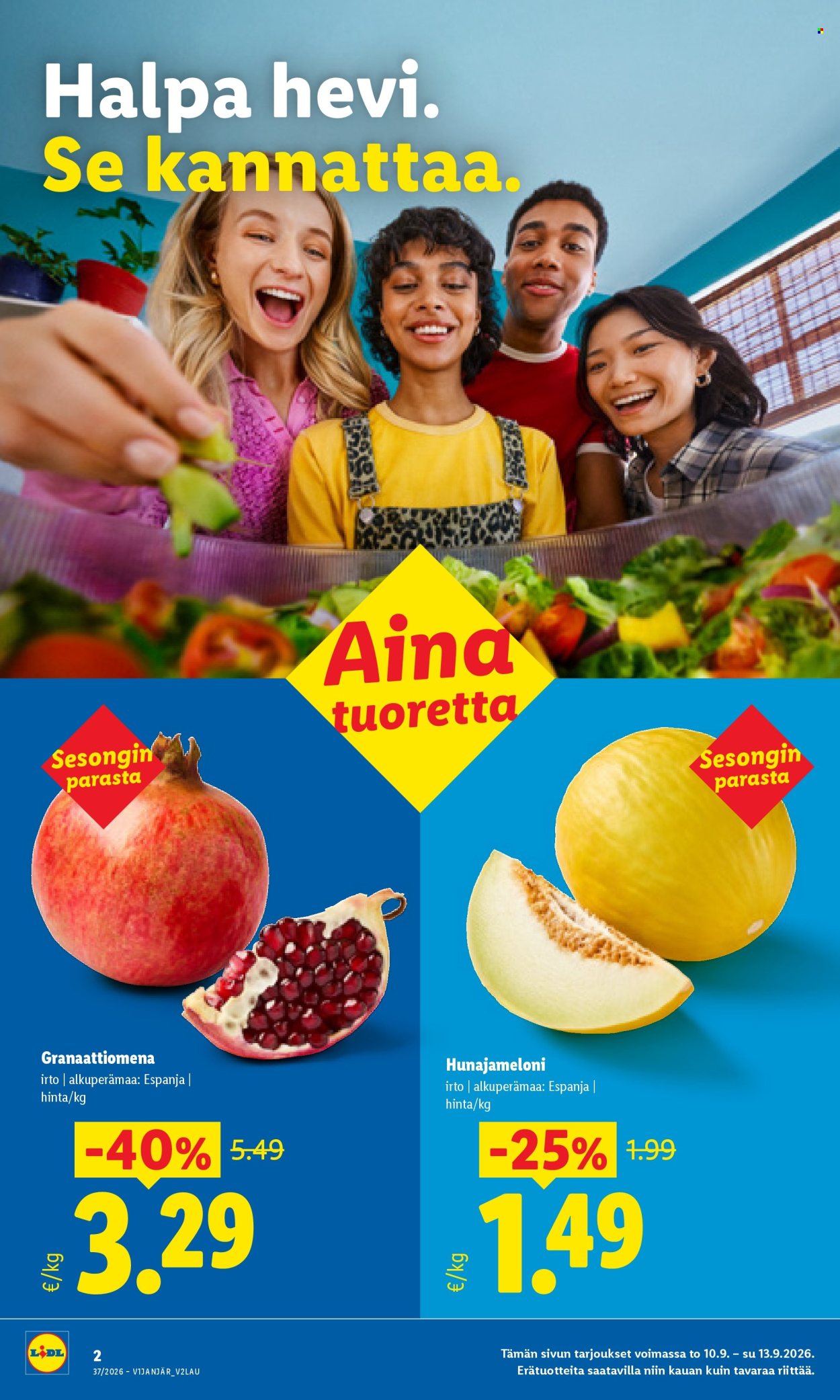 Lidl tarjoukset - 10.09.2026 - 13.09.2026. Sivu 2