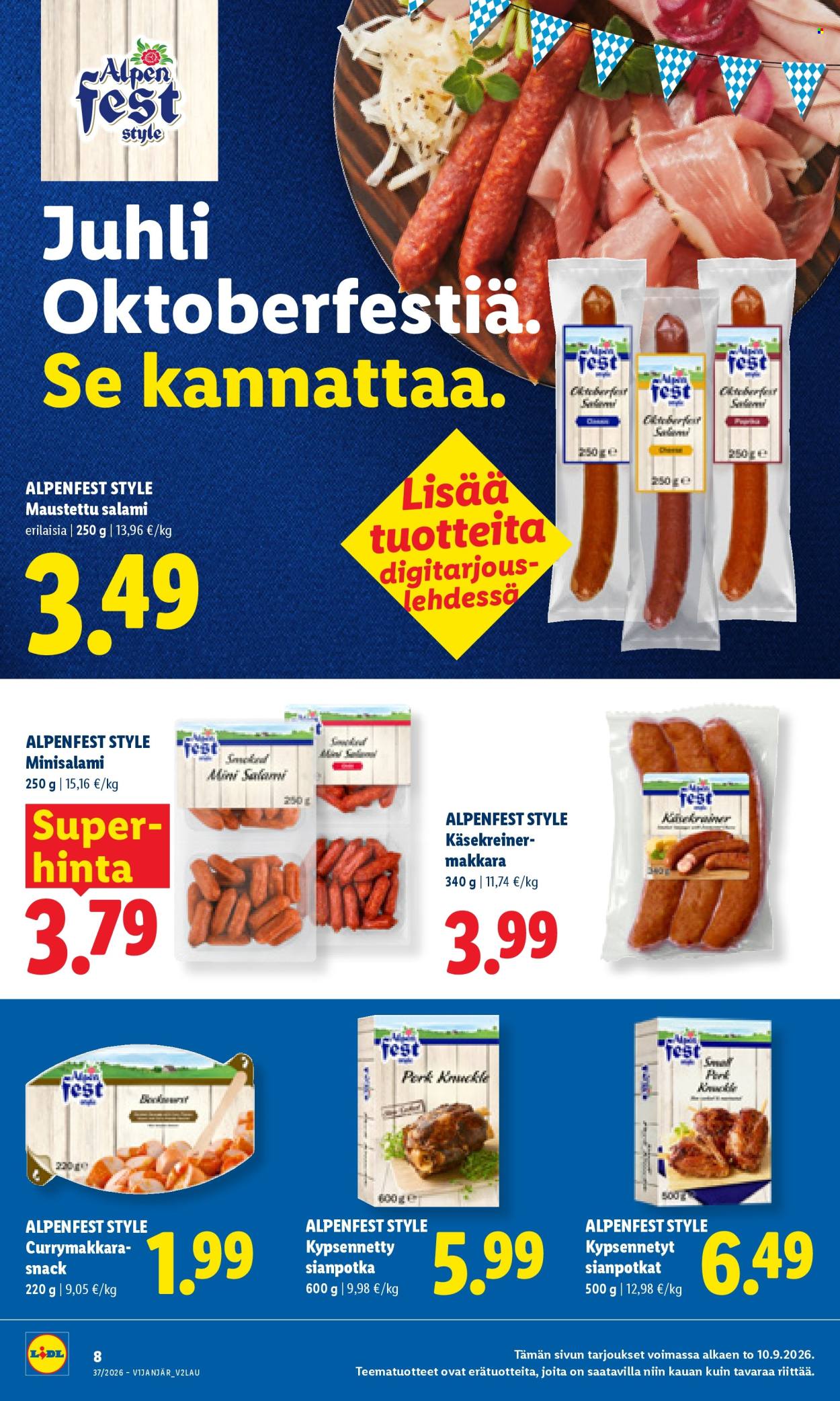 Lidl tarjoukset - 10.09.2026 - 13.09.2026. Sivu 8