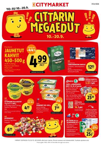 K-citymarket tarjoukset  - 10.09.2026 - 20.09.2026.