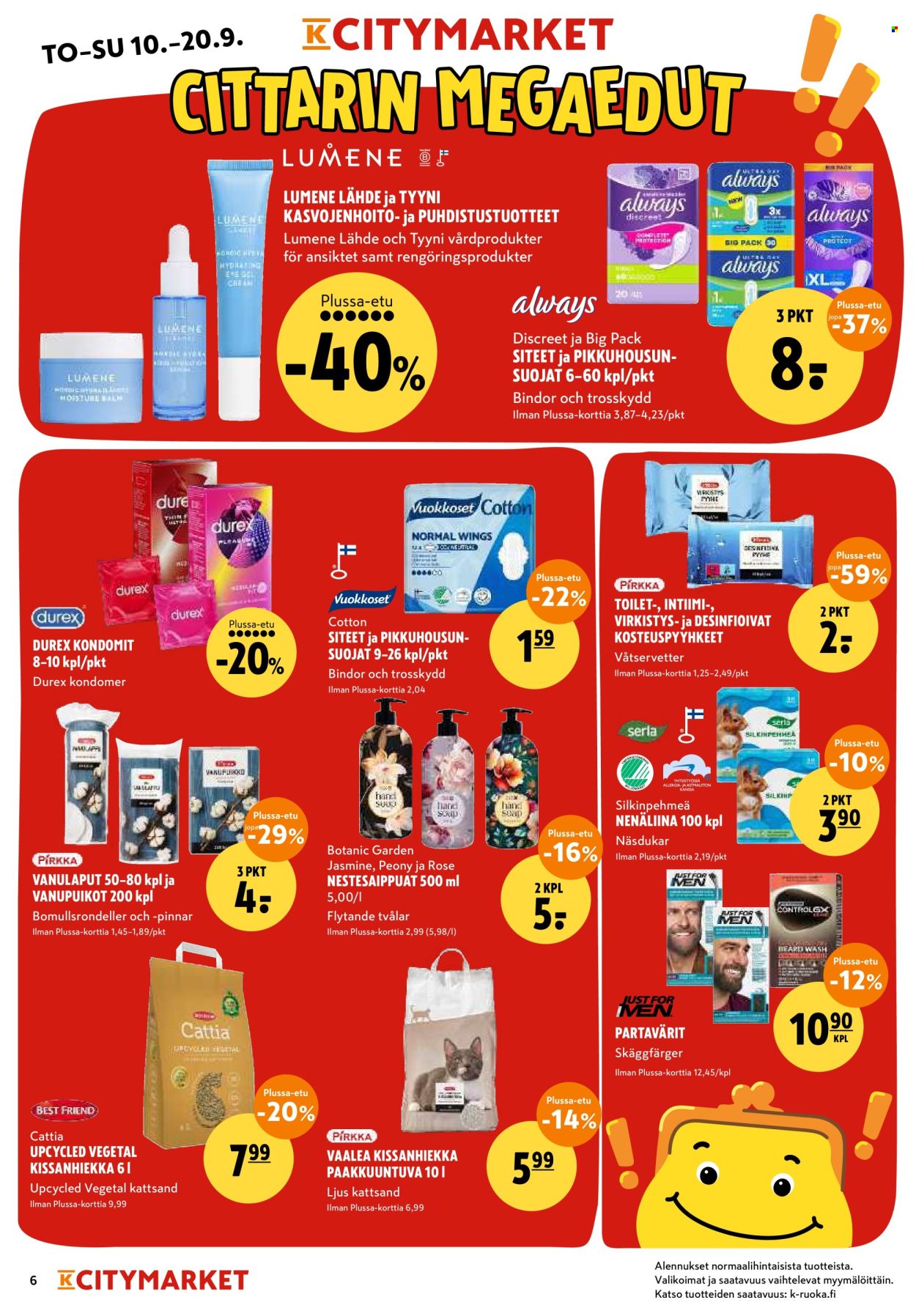 K-citymarket tarjoukset - 10.09.2026 - 20.09.2026. Sivu 6