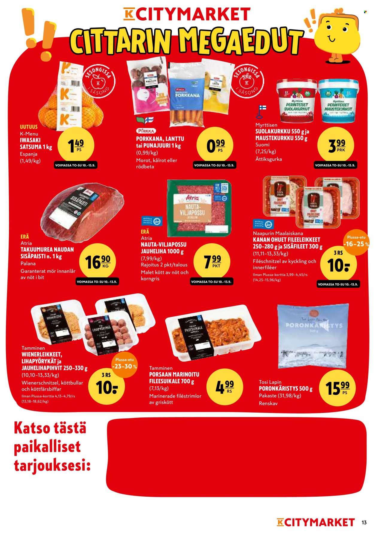 K-citymarket tarjoukset - 10.09.2026 - 20.09.2026. Sivu 13