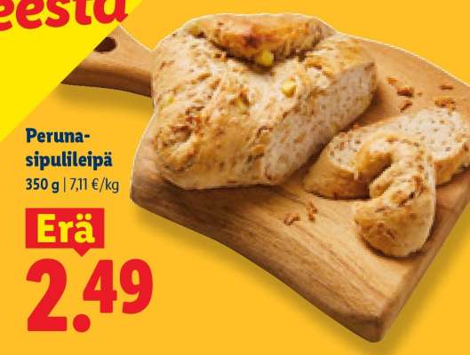 Peruna-sipulileipä