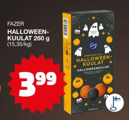 FAZER HALLOWEEN-KUULAT 260 G
