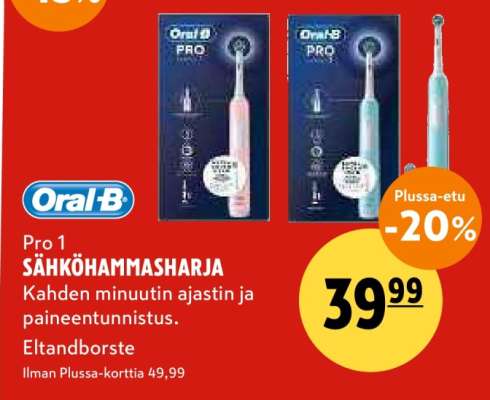 Oral-B Pro 1 SÄHKÖHAMMASHARJA