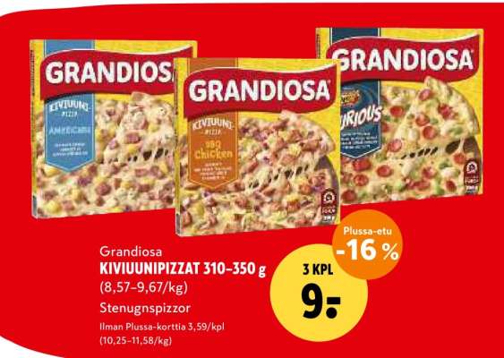 Grandiosa KIVIUUNIPIZZAT 310-350 g
