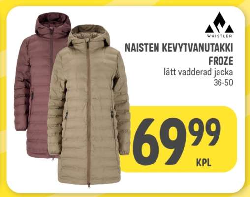 NAISTEN KEVYTVANUTAKKI FROZE