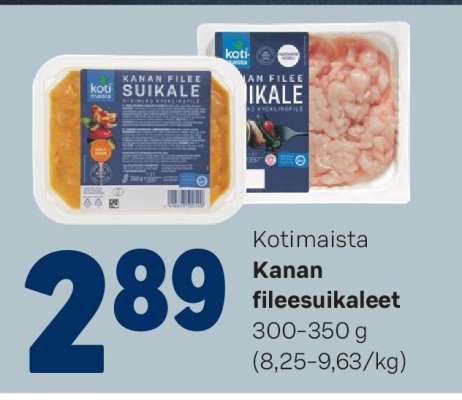 Kotimaista Kanan fileesuikaleet