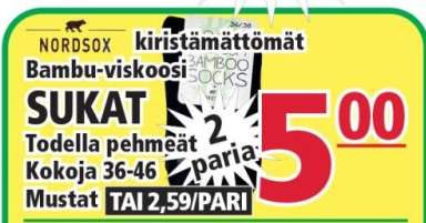 NORDSOX SUKAT
