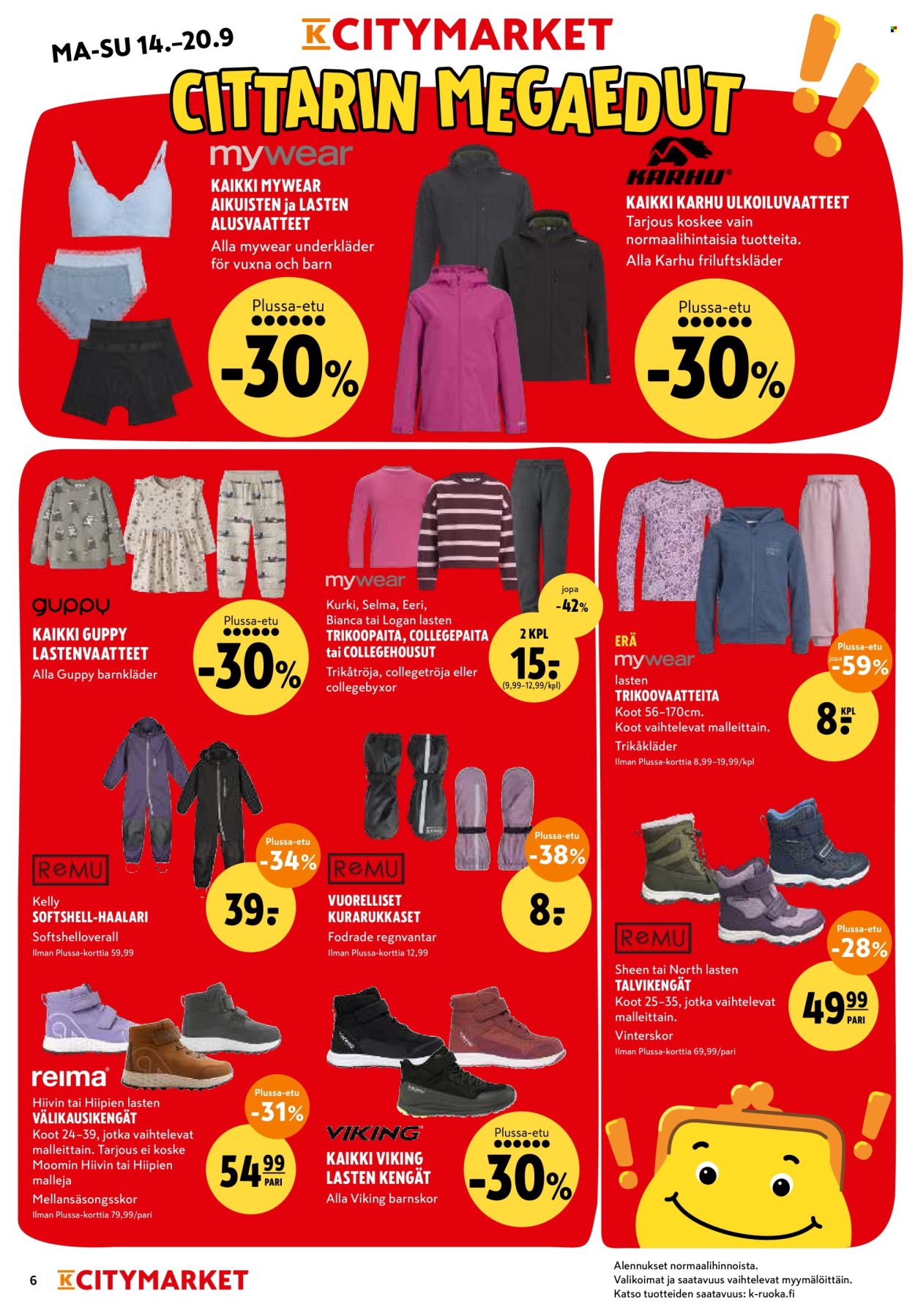 K-citymarket tarjoukset - 14.09.2026 - 20.09.2026. Sivu 6