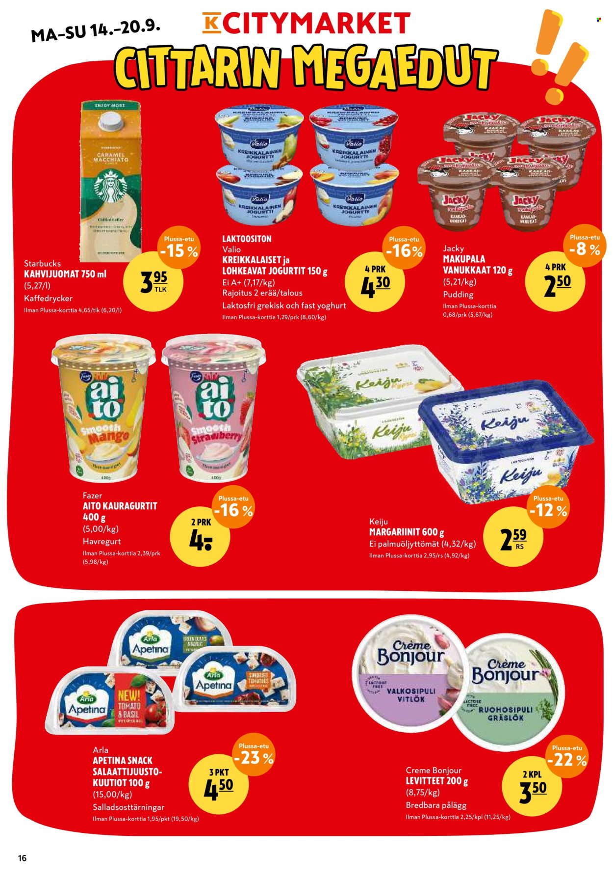 K-citymarket tarjoukset - 14.09.2026 - 20.09.2026. Sivu 16