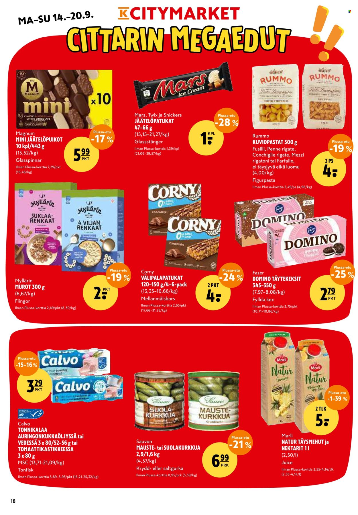 K-citymarket tarjoukset - 14.09.2026 - 20.09.2026. Sivu 18