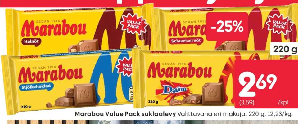 Marabou Value Pack suklaalevy
