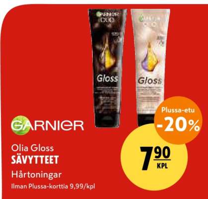 GARNIER Olia Gloss SÄVYTTEET