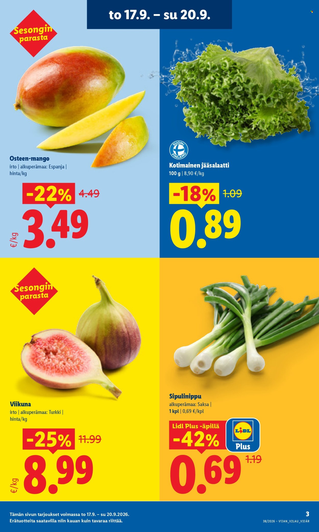 Lidl tarjoukset - 17.09.2026 - 20.09.2026. Sivu 3