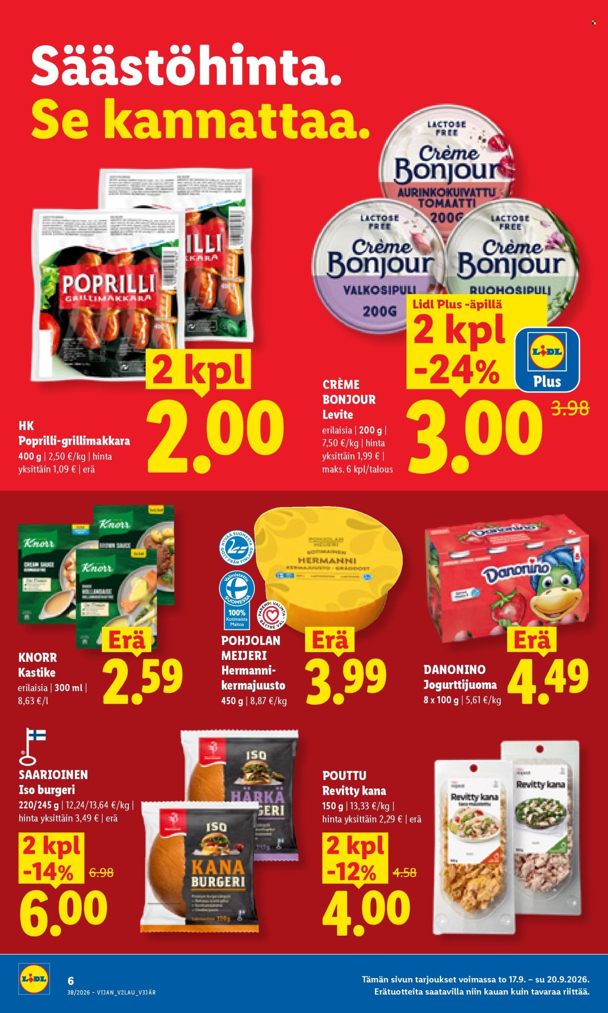 Lidl tarjoukset - 17.09.2026 - 20.09.2026. Sivu 6