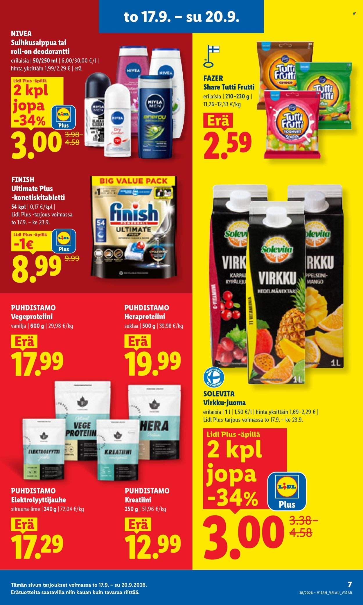 Lidl tarjoukset - 17.09.2026 - 20.09.2026. Sivu 7