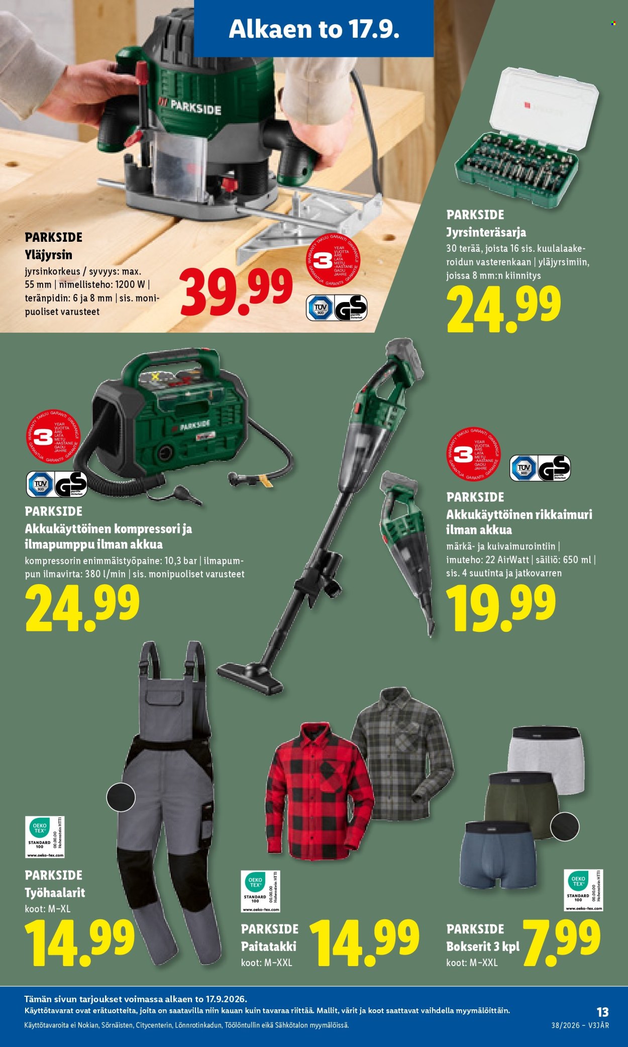 Lidl tarjoukset - 17.09.2026 - 20.09.2026. Sivu 15