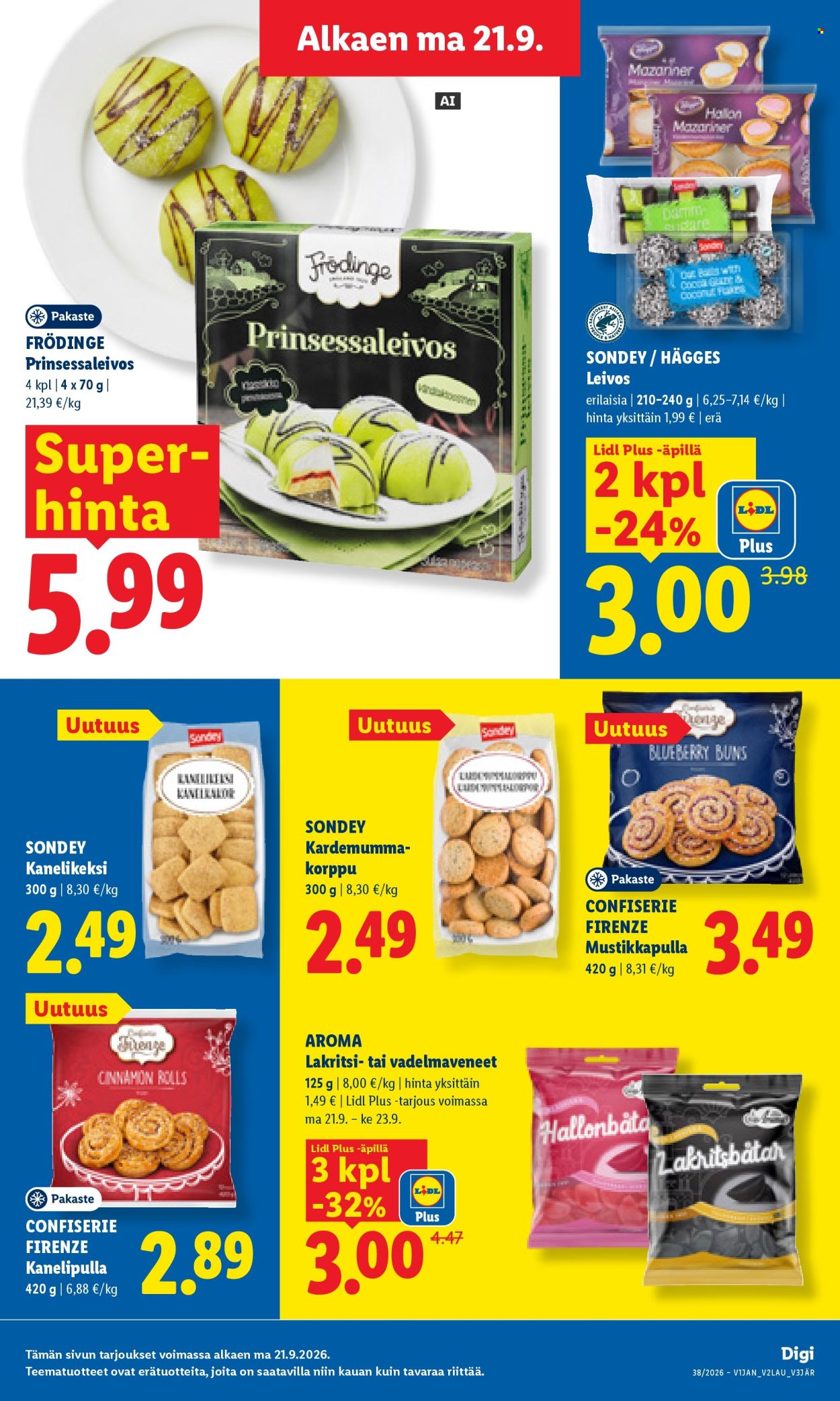 Lidl tarjoukset - 21.09.2026 - 23.09.2026. Sivu 7