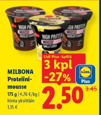 MILBONA Proteiinimousse