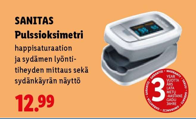sanitas Pulssioksimetri