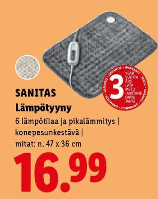 Sanitas Lämpötyyny