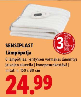 SENSIPLAST Lämpöpatja