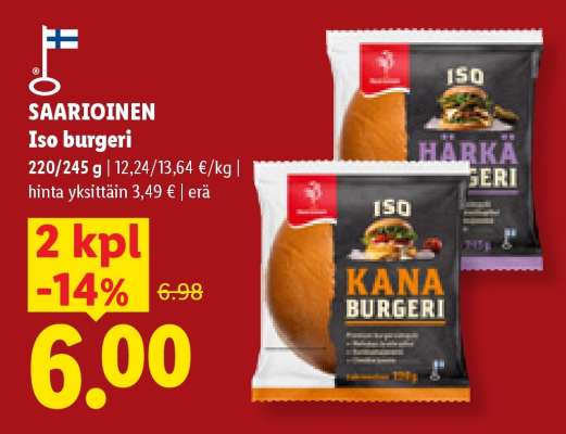 SAARIOINEN Iso Burgeri