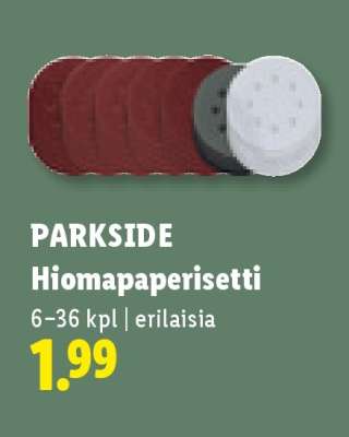 PARKSIDE Hiomapaperisetti
