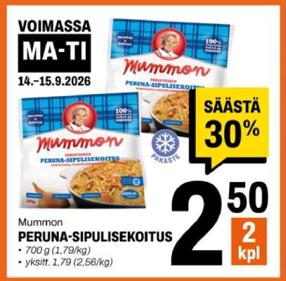 Mummon PERUNA-SIPULISEKOITUS