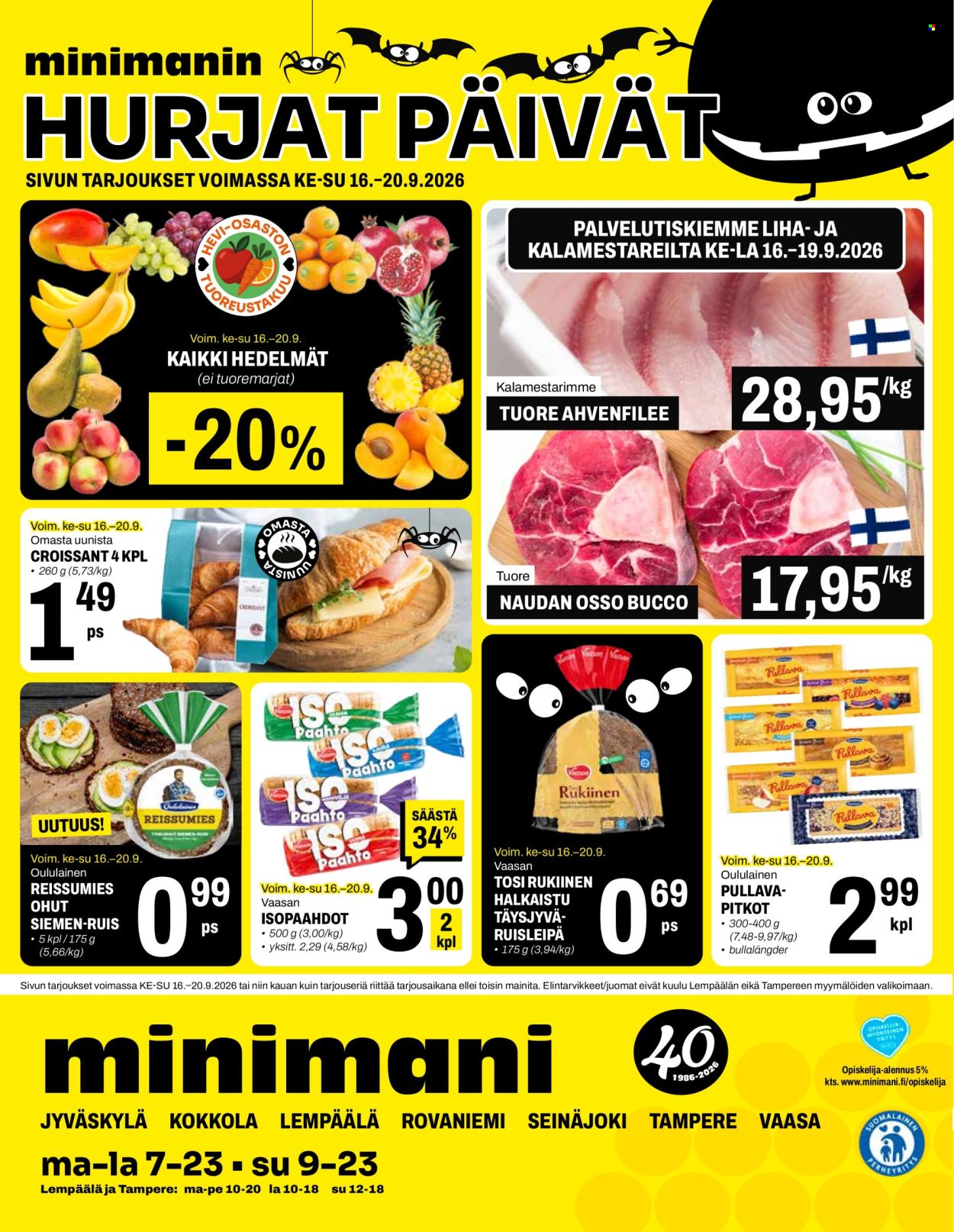 Minimani tarjoukset - 16.09.2026 - 27.09.2026. Sivu 28