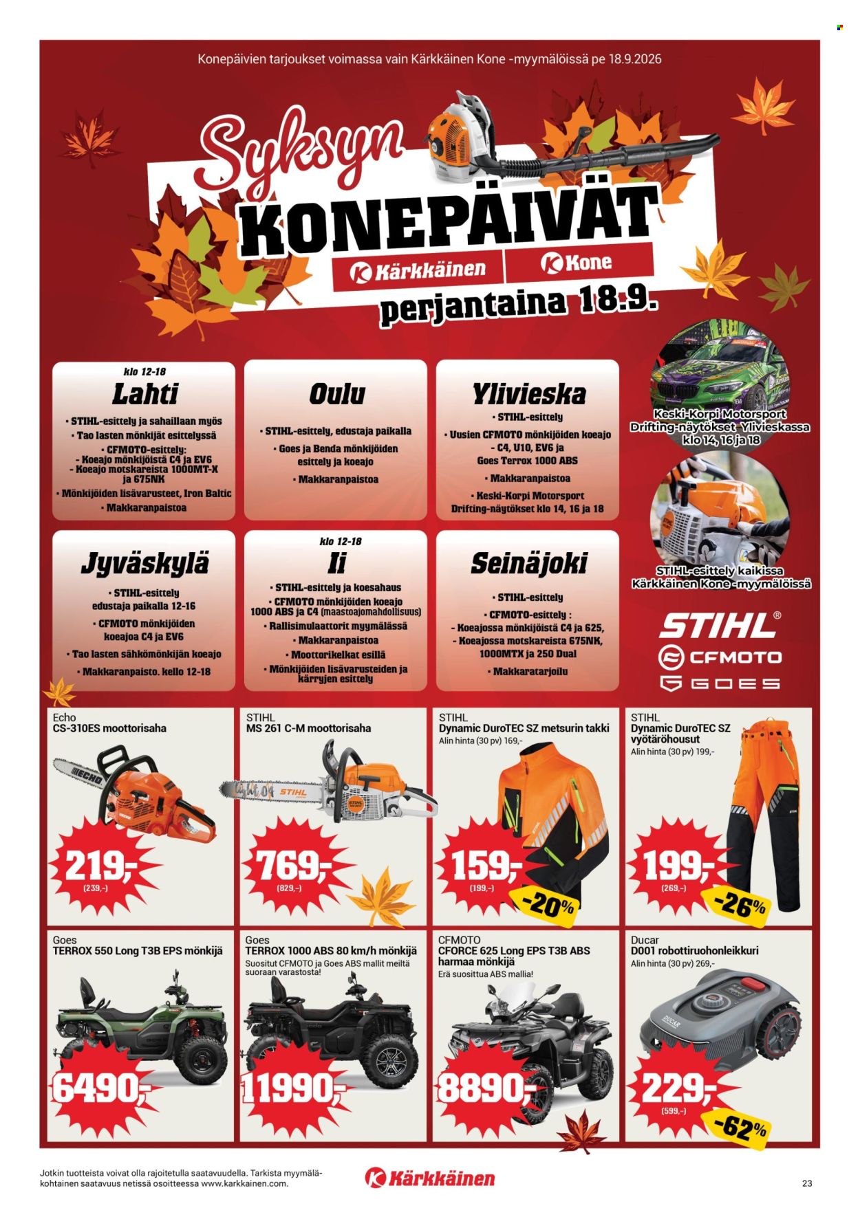Kärkkäinen tarjoukset - 16.09.2026 - 29.09.2026. Sivu 23