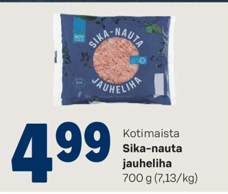 Kotimaista Sika-nauta jauheliha