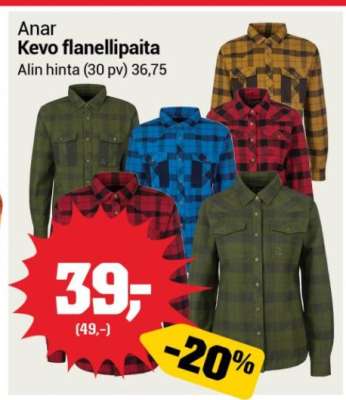 Anar Kevo flanellipaita
